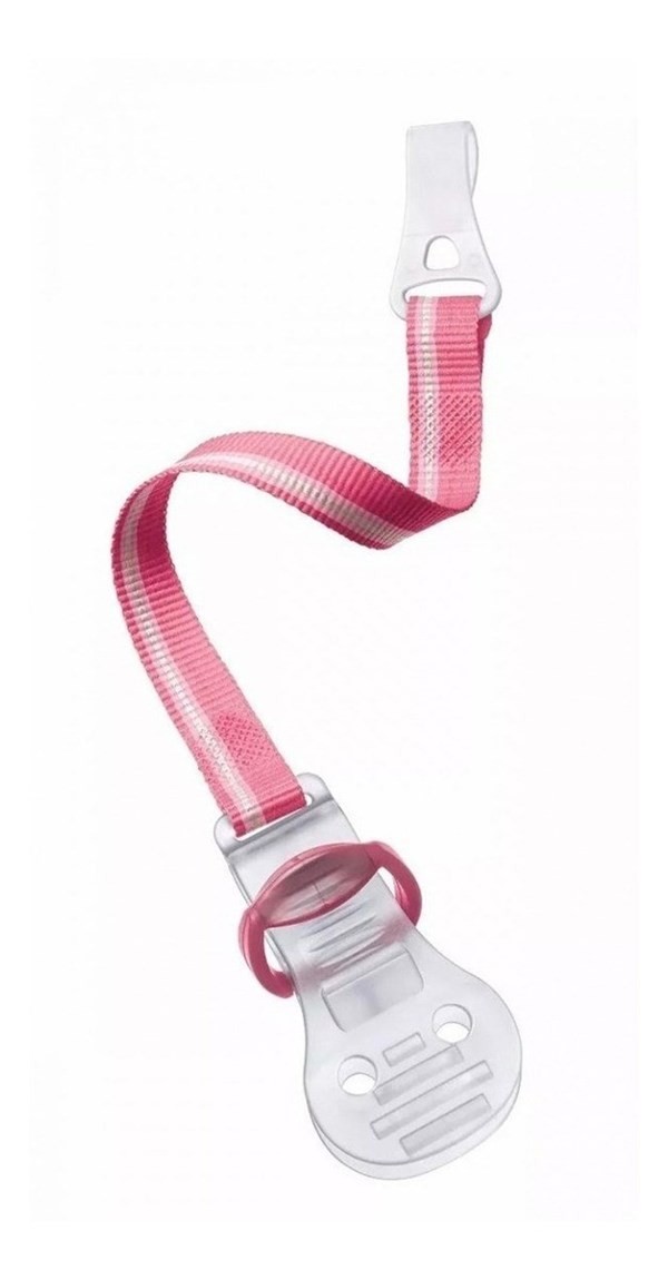 Portachupete Con Clip Avent Rosa