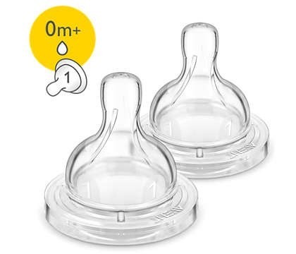 Tetina Avent Classic Flujo Para Recien Nacidos + 0 Meses X 2 Unidades #1