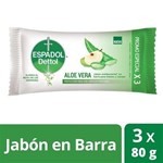 Jabón De Tocador Espadol Dettol Aloe Vera Antibacterial 80 g x 3u #1