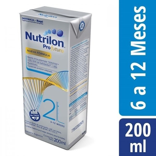 Leche De Fórmula Líquida Nutricia Bagó Nutrilon Profutura 2 X 200 Ml #1