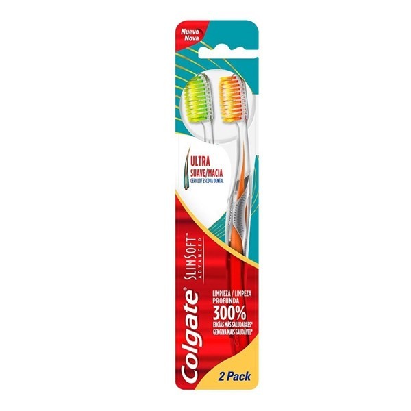 Colgate Cepillo Dental Slim Soft Advanced Ultra Suave (Promo 2 Unidades) #1
