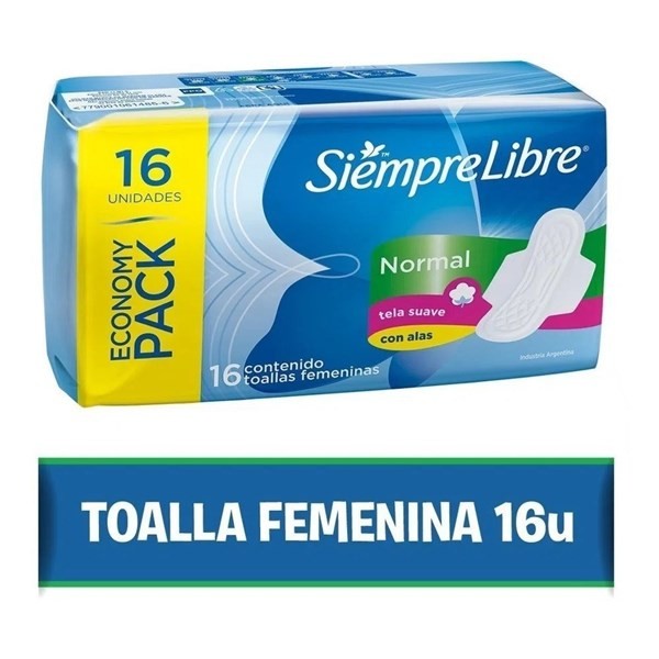 Siempre Libre Toallitas Femeninas Normal Con Alas #1