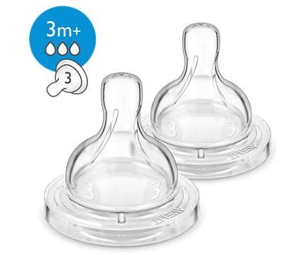 Tetina Avent Classic Flujo Medio + 3 Meses X 2 Unidades #1