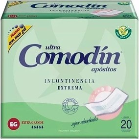 Apositos Comodin Incontinecia Extra Talle Xg X 20 Unidades