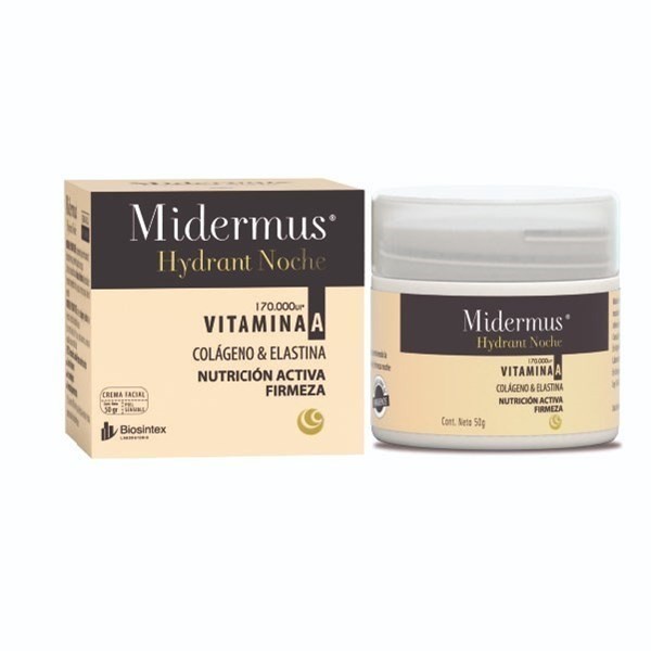 Midermus Hydrant Noche Crema Facial X 50 Gramos