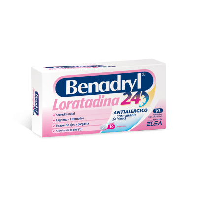 Benadryl 24 Horas X 10 Comprimidos #1 Benadryl 24 Horas X 10 Comprimidos #1