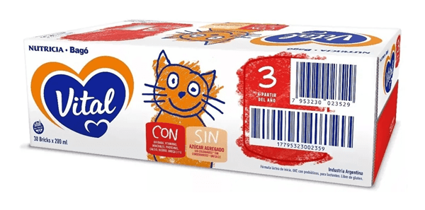 Leche De Fórmula Líquida Nutricia Bago Vital 3 Pack X 30 X 200 Ml #1