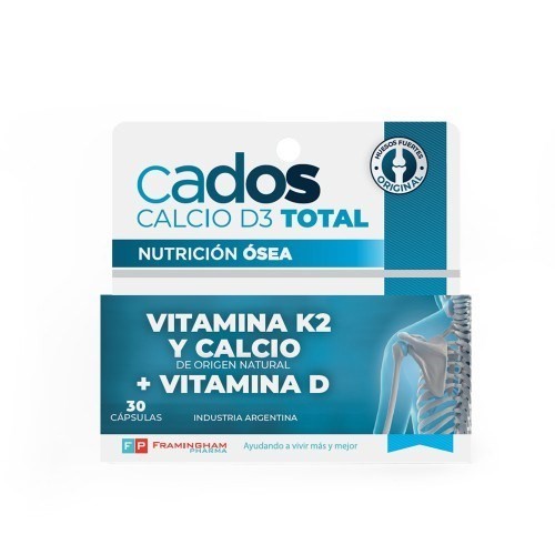 Cados Calcio D3 Total X 30 Capsulas