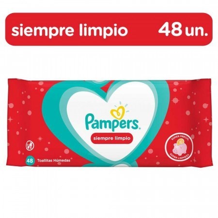 Toallas Humedas Pampers Siempre Limpio X 48 Unidades #1