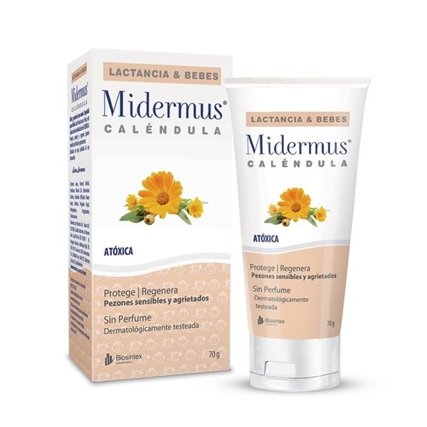 Midermus Crema Para Pezones Calendula 70 gr