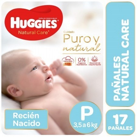 Pañales Huggies Natural Care P Ellos X 17 Unidades #1 Pañales Huggies Natural Care P Ellos X 17 Unidades #1