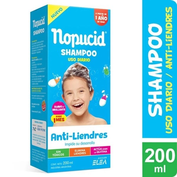 Nopucid Shampoo Uso Diario Pediculicida 200 ml #1