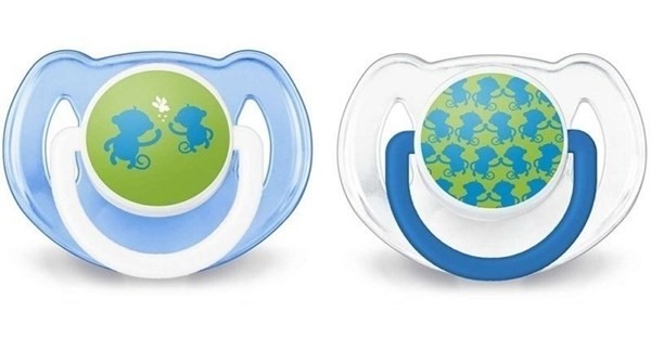 Chupete Classic Flor Y Mono 6-18 Meses Avent X 2 Unidades Nena #1