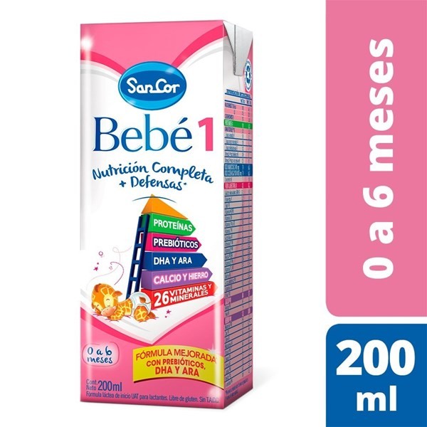 Leche De Fórmula Líquida Mead Johnson Sancor Bebe 1 X 200 Ml #1