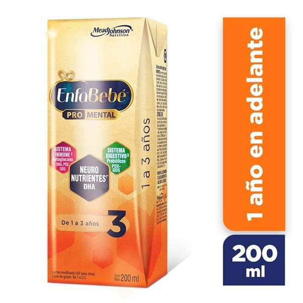 Leche De Fórmula Líquida Mead Johnson Enfabebe Premium 3 X 200 Ml #1