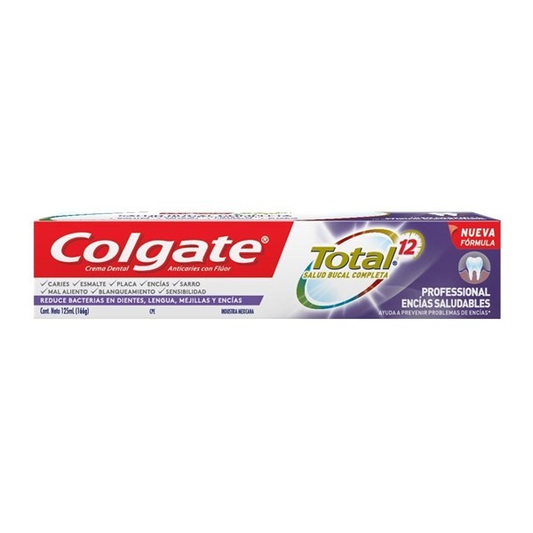 Pasta Dental Colgate Total 12 Encías Saludables X 162 Gramos #1