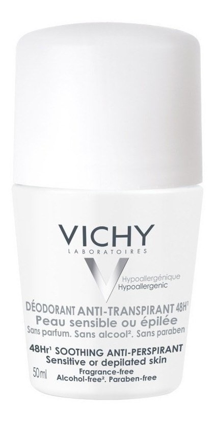 Vichy Desodorante de Piel Sensible Antitranspirante 48 Horas Rollon 50 ml