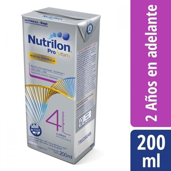 Leche De Fórmula Líquida Nutricia Bagó Nutrilon Profutura 4 X 200 Ml #1