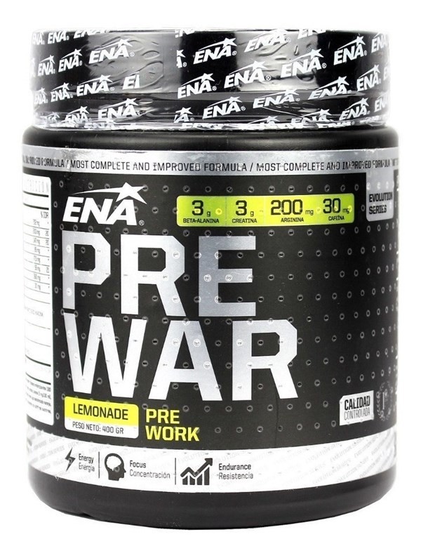 Ena Pre War Pre Entrenamiento Lemon X 400 Gr+a42 #1 Ena Pre War Pre Entrenamiento Lemon X 400 Gr+a42 #1