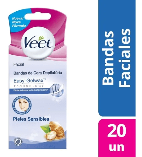 Bandas Depilatorias Veet Facial Piel Sensible #1 Bandas Depilatorias Veet Facial Piel Sensible #1