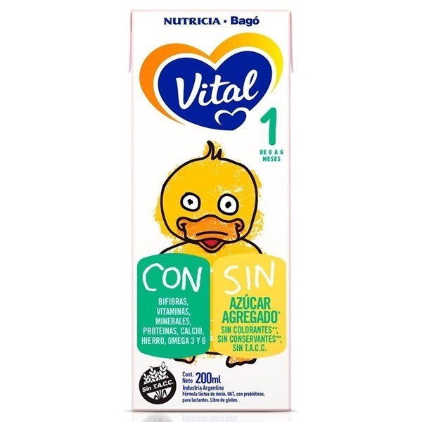Leche De Fórmula Líquida Nutricia Bago Vital 1 X 200 Ml #1