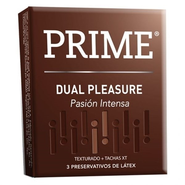 Prime Dual Pleasure X 3 Preservativos