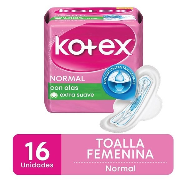 Kotex Toa Normal C/a X 16 