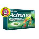 Actron Ibuprofeno 600 Mg X 20 Capsulas Blandas #1
