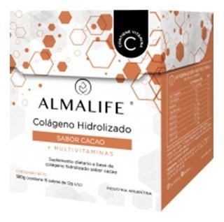 Almalife Colageno Hidrolizado + V Blend Sabor Cacao X 15 Sobres #1