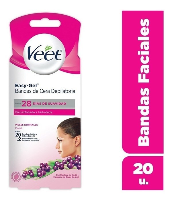 Bandas Depilatorias Veet Facial Piel Normal #1 Bandas Depilatorias Veet Facial Piel Normal #1