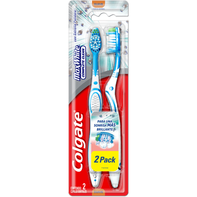 Colgate Cepillo Dental Max White Medio 2 Unidades Promo Precio Especial #1