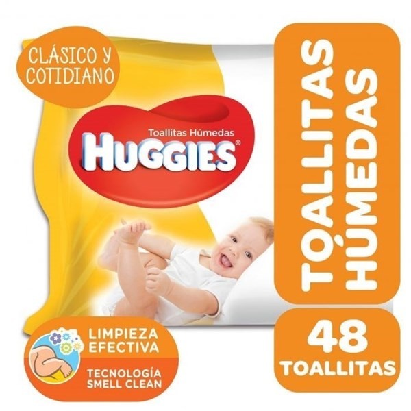 Toallas Humedas Huggies Classic X 48 Unidades #1