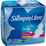 Siempre Libre Toallas Femeninas Tanga x 8 un #1