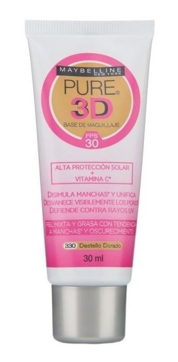 Base Pure 3d Destello Dorado #1