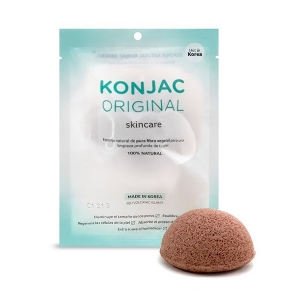 Esponja Konjac Facial Con Fina Arcilla Volcánica De Jeju #1