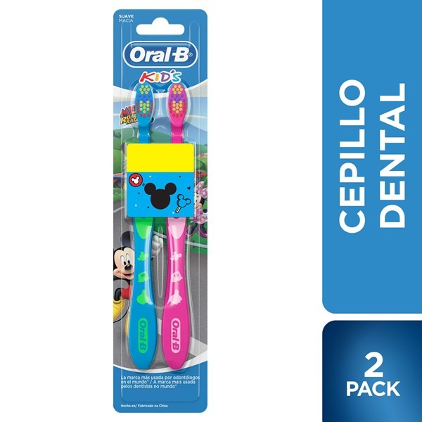Oral B Cepillos Dentales Kids Mickey x 2u
