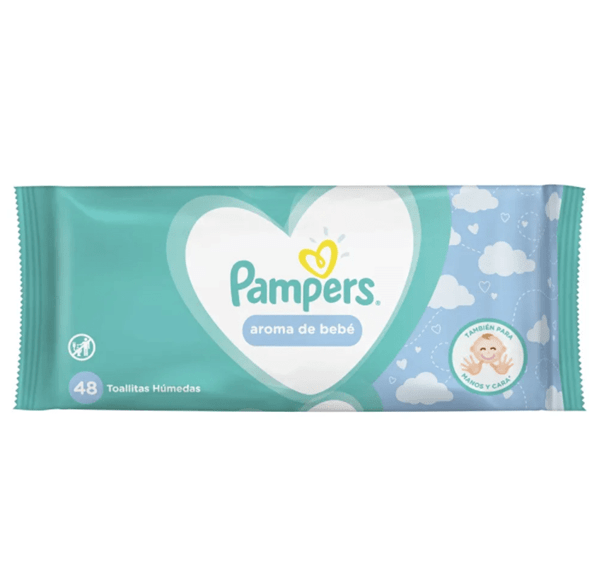 Pampers Toallitas Limpiadoras Húmedas Fresh Clean X 48 un