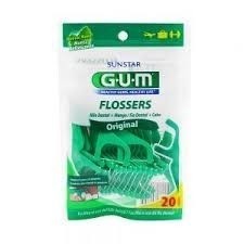 Gum Hilo Dental Con Mango Menta (20 Unidades)