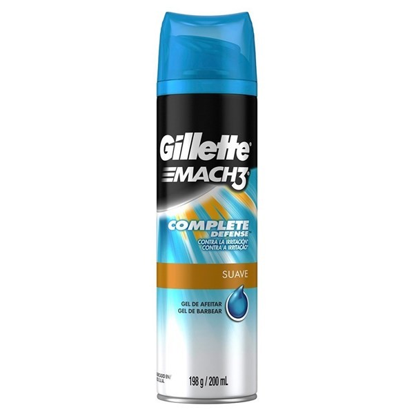 Gillette Gel De Afeitar Mach3 Complete Defense 198 Gr #1