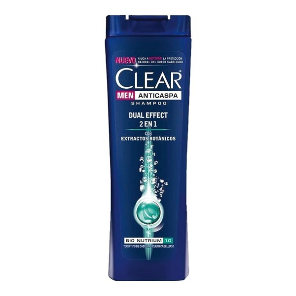 Shampoo 2 en 1 Anticaspa Clear Limpieza Diaria 400 ml