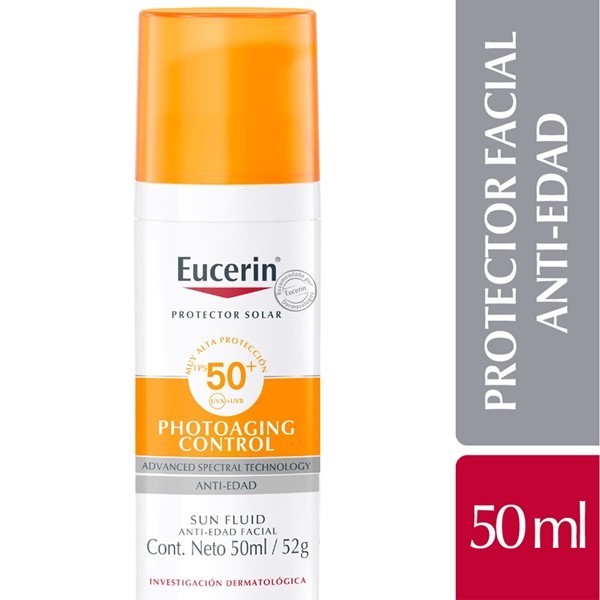 Eucerin Fluido Antiedad Sun Para Todo Tipo de Piel Fps 50 50 ml