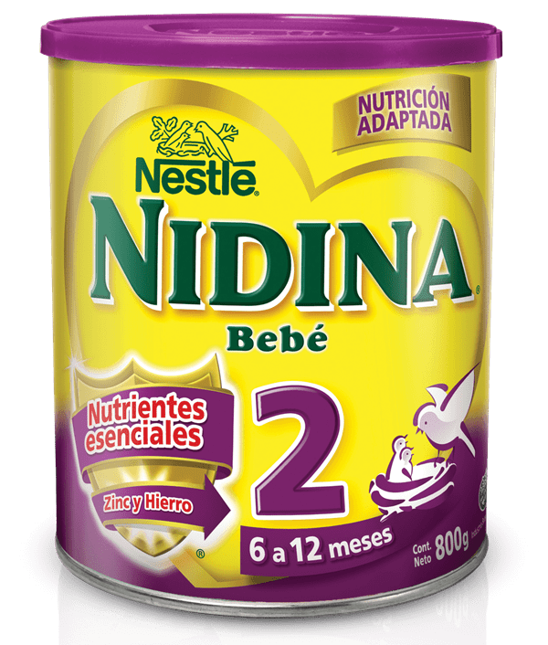 Leche De Fórmula En Polvo Nestle Nidina 2 X 800 Gr #1