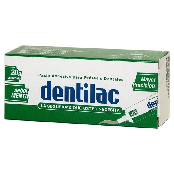 Pasta Dental Adhesiva Dentilac Sabor Menta X 20 Gramos #1