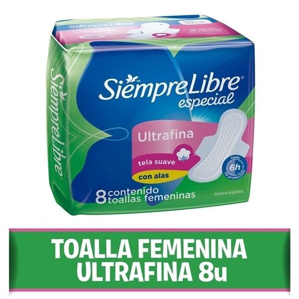 Siempre Libre Espec Ultrafina Super Abs. C/a X 8 #1