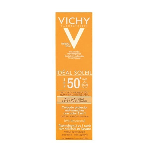 Vichy Ideal Soleil Protector Anti-Manchas 3 en 1 Fps 50 50 ml