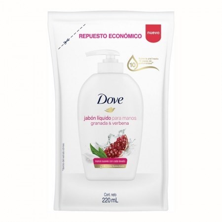 Jabon Gran Y Verbena Dove Repuesto Liquido X 220 Ml #1
