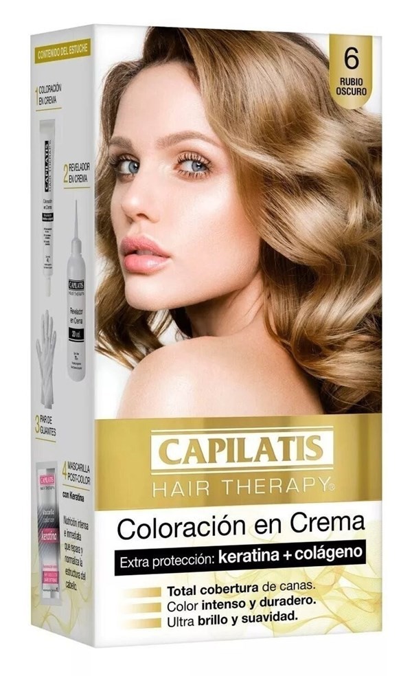 Capilatis Coloración En Crema 6 Rubio Oscuro  #1