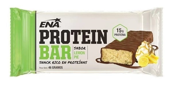 Ena Sport Protein Bar Snack Rico en Proteínas Caja 16 Unids Lemon Pie