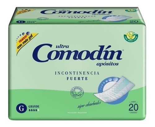 Comodin Incontinencia Fuerte Talle G X 20 Apositos #1