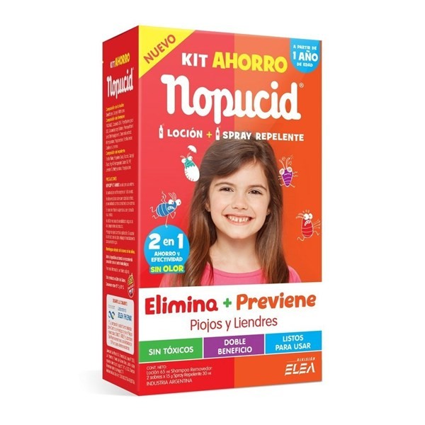 Nopucid Kit Ahorro Loción + Spray Repelente a Partir 1 Año